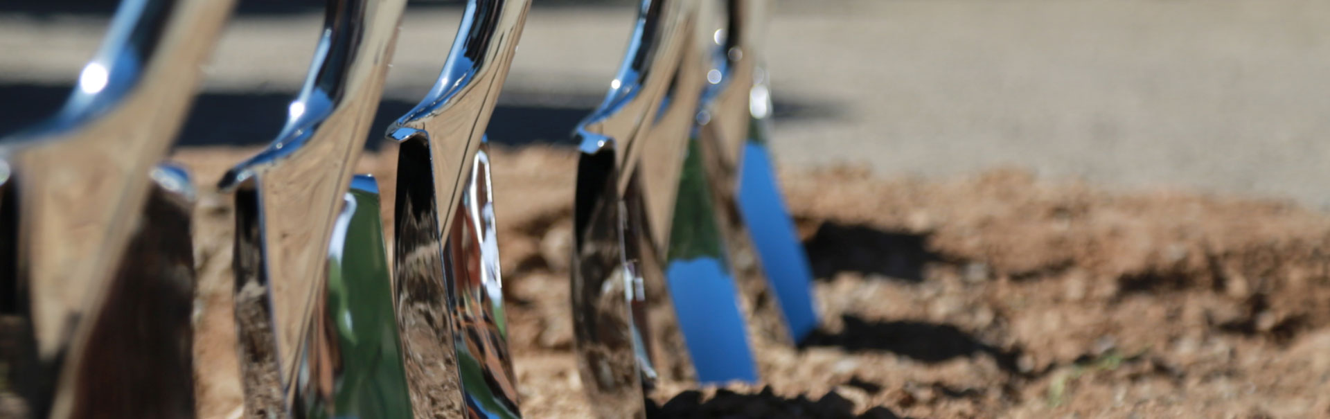 Shovels in dirt