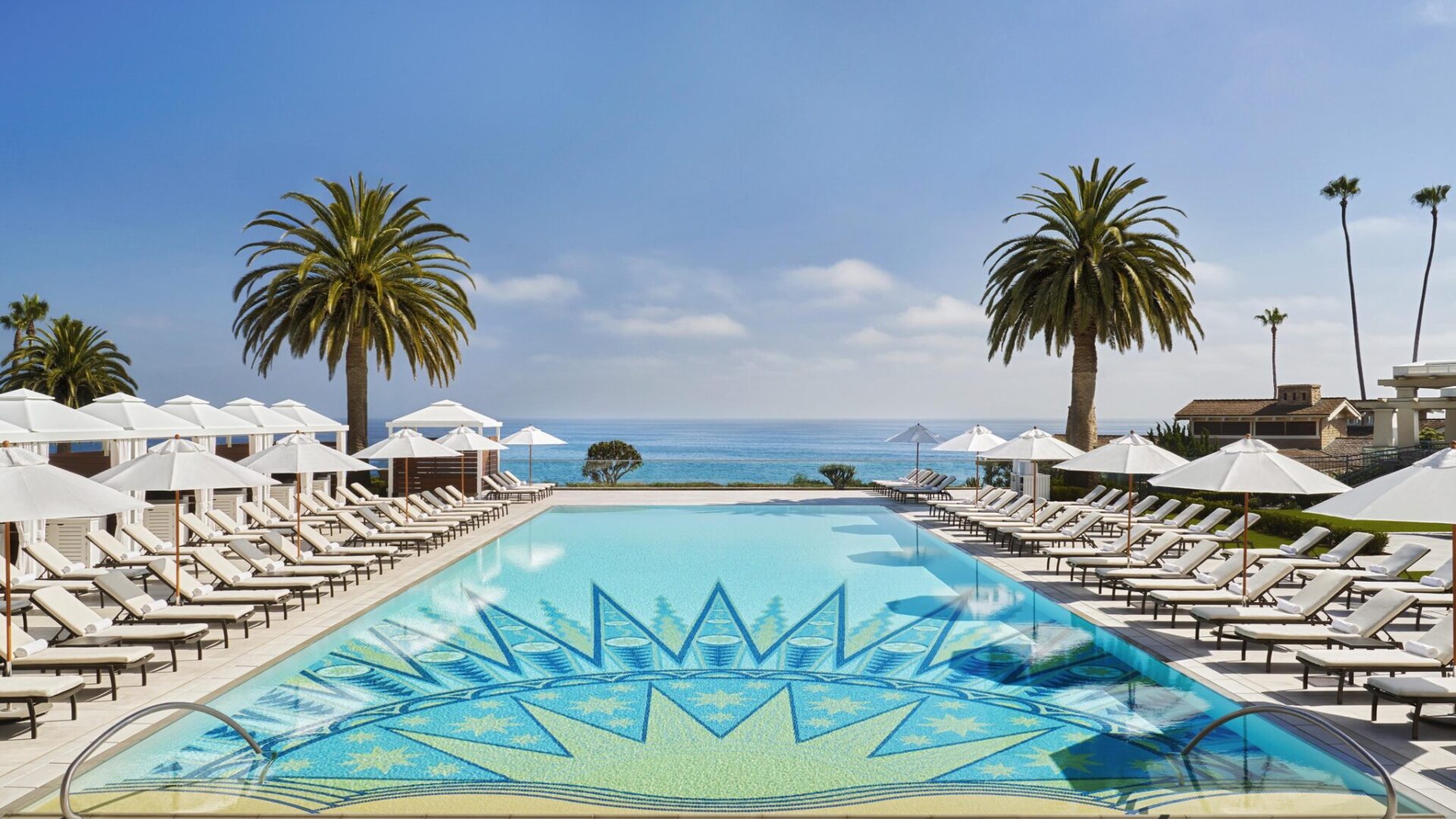 Mosaic pool at Montage Laguna Beach.